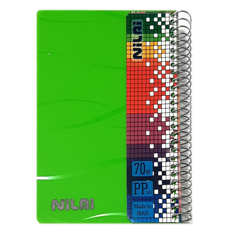 خرید دفتر یادداشت 160 برگ طلقی سیم از بغل سایز 115 × 165 سانت (سایز یک هشتم)
