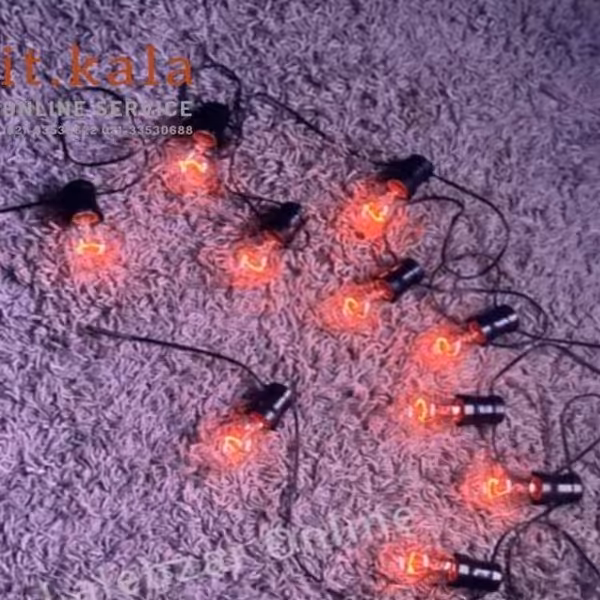 ریسه دکوراتیو لامپی 5 متری 10 لامپ دیمر دار قابلیت کم و زیاد کردن نور