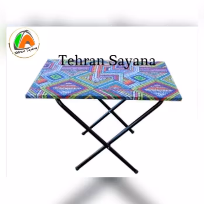 میز MDF تاشو مسافرتی سه حالته با روکش طرح سرخپوستی نانو برزنت ضد آب سه بعدی تهران سایانا 