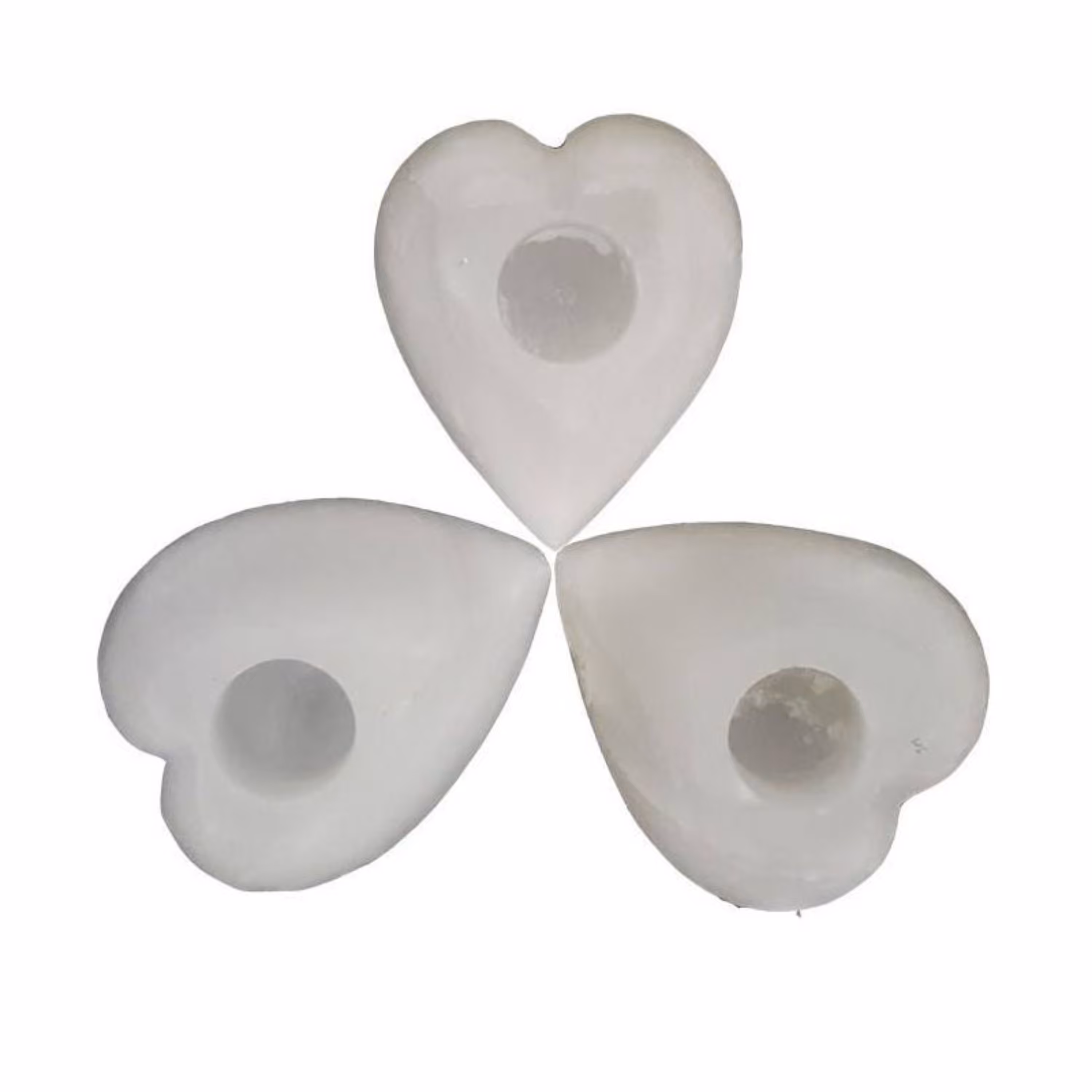 شمعدان سنگ نمک طرح قلب کد TC-7017