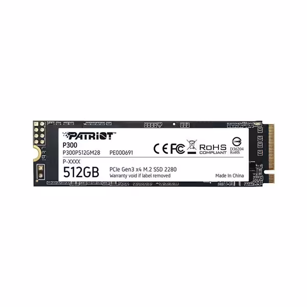 حافظه اس اس دی پاتریوت مدل P300 M.2 2280 NVMe PCIe 512GB