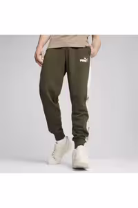 شلوار گرمکن ورزشی سبز مردانه TR CL SIX اورجینال Puma