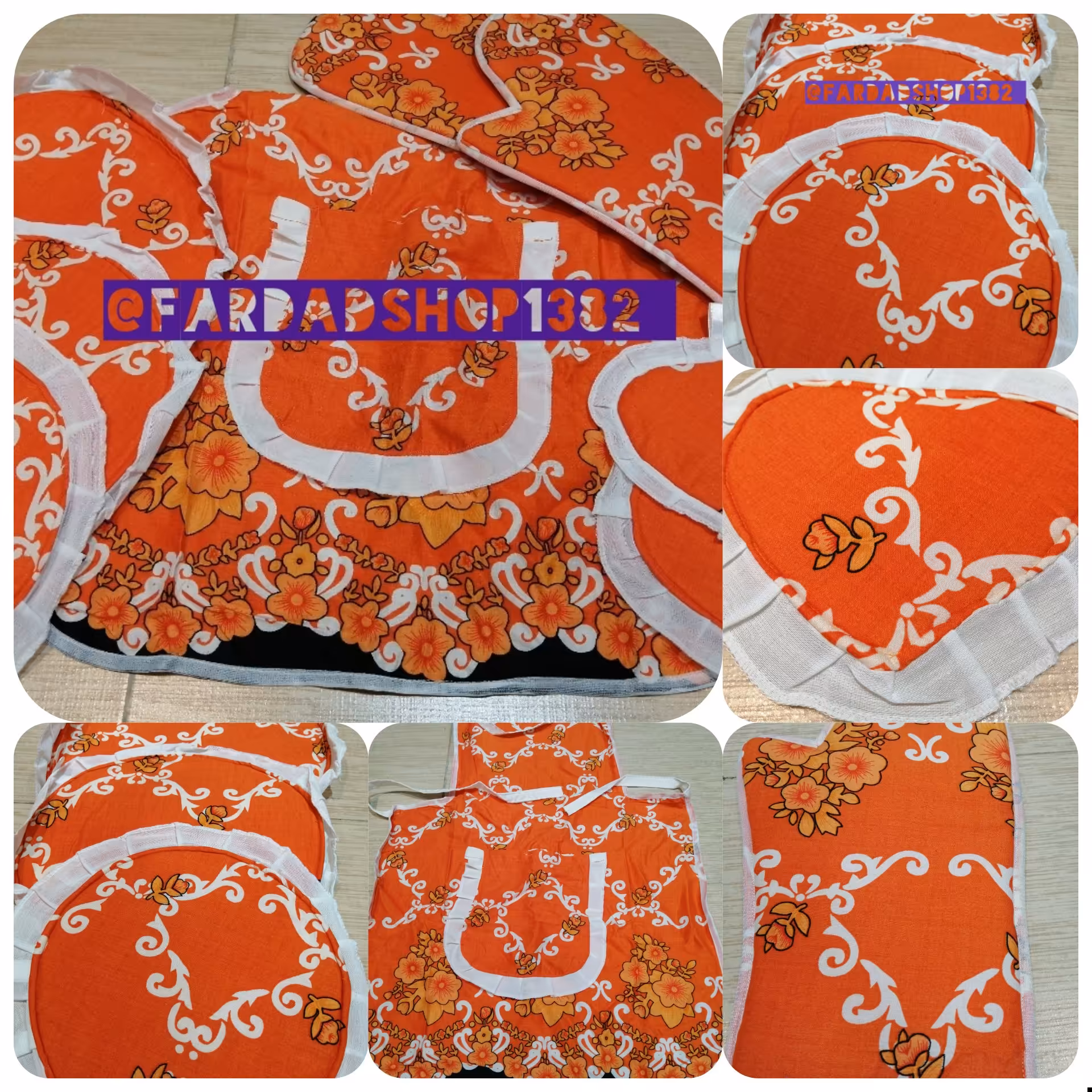 دمکنی پیشبند دستکش فر دستگیره قلبی