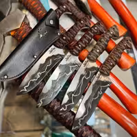 چاقوی زنجان مدل شکاری طرح جدید با فولاد چند لایه