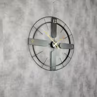 ساعت مدرن دیواری H163 فلزی با رنگ کوره ای استاتیک با سفارش سازی اندازه و رنگ