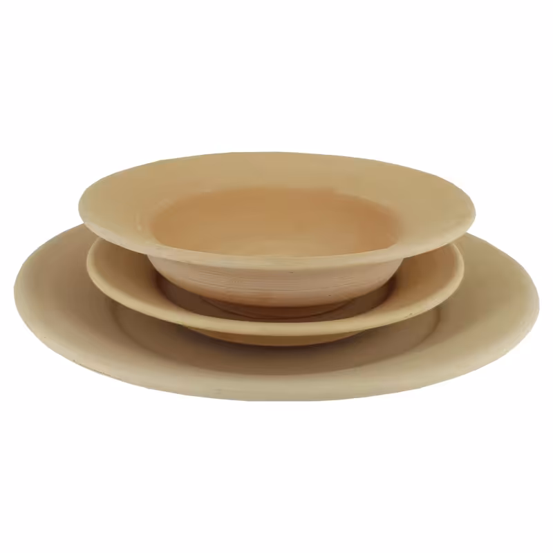 ست 3 تکه ظرف سفالی خام کد 20 ( پس کرایه )