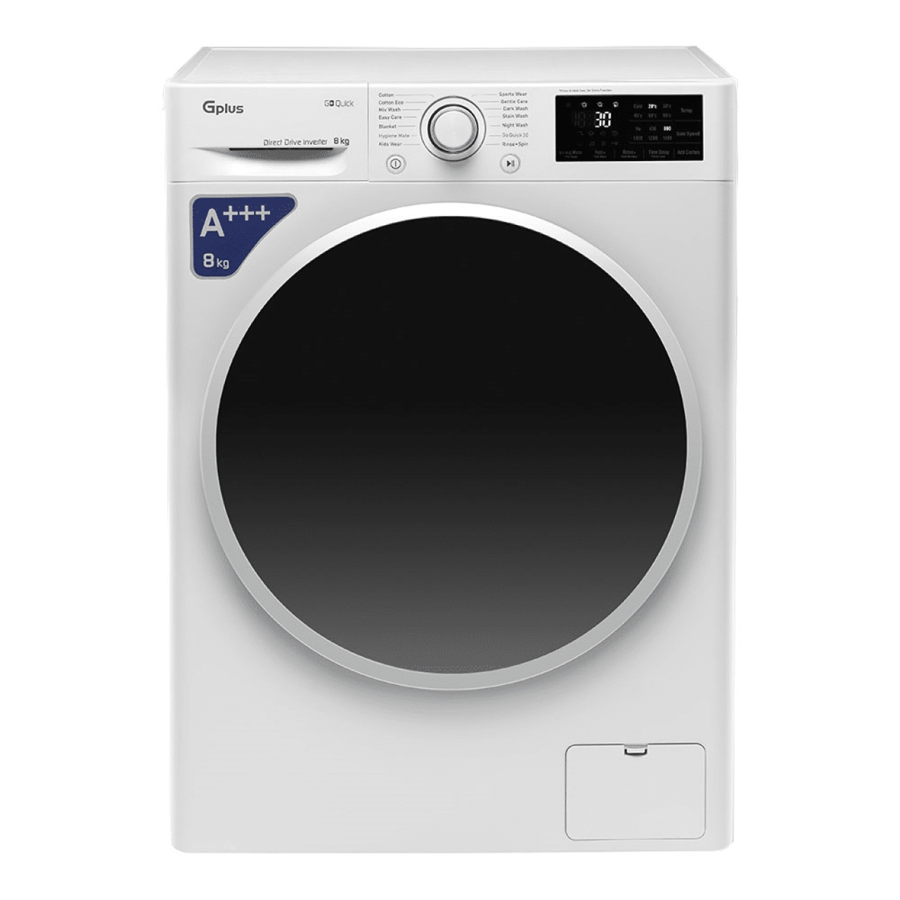 ماشین لباسشویی 8 کیلویی جی پلاس مدل GWM-P87W