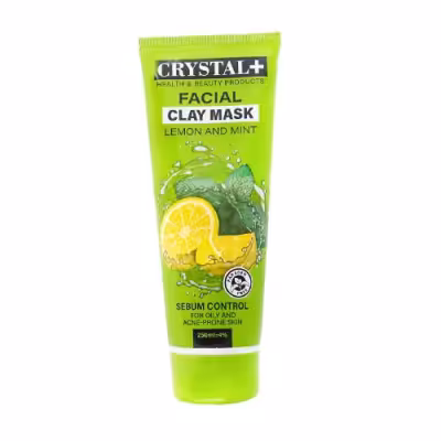 ماسک صورت کریستال پلاس مناسب پوست های چرب حاوی عصاره نعنا و لیمو حجم 250 میل