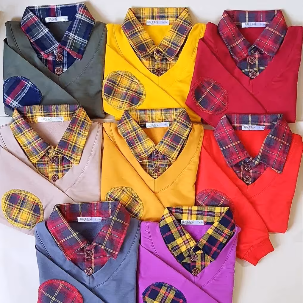 بلوز یقه دار بچگانه