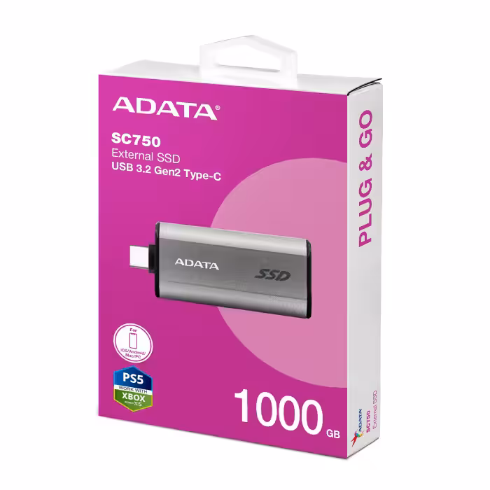 هارد اکسترنال ای دی تا مدل SC750 1TB SSD