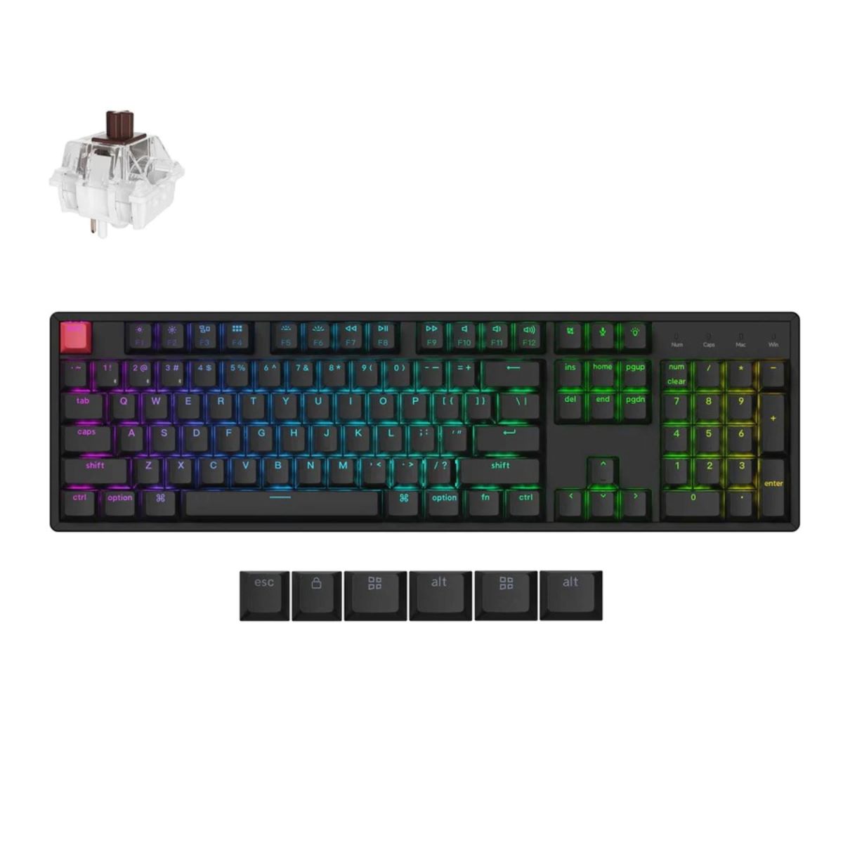 خرید کیبورد Keychron K10 Verision2 Super Switch Hot Swappable Brown SW K10X-J3 با بهترین قیمت