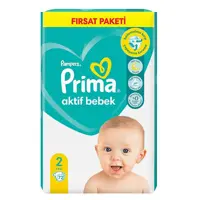  پوشک کودک پریما مدل Aktif Bebek سایز 2 بسته 72 عددی 