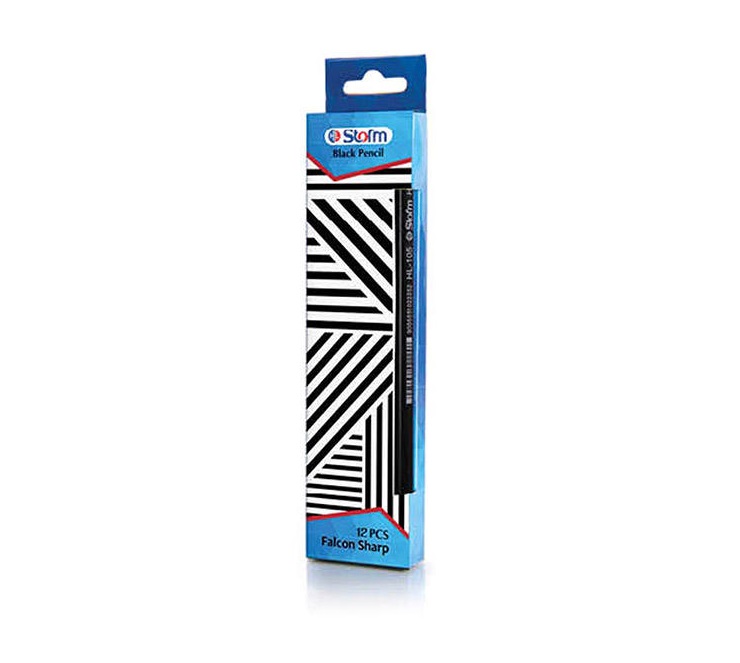 مداد مشکی استورم مدل Falcon Sharp کد 105 بسته 12 عددی