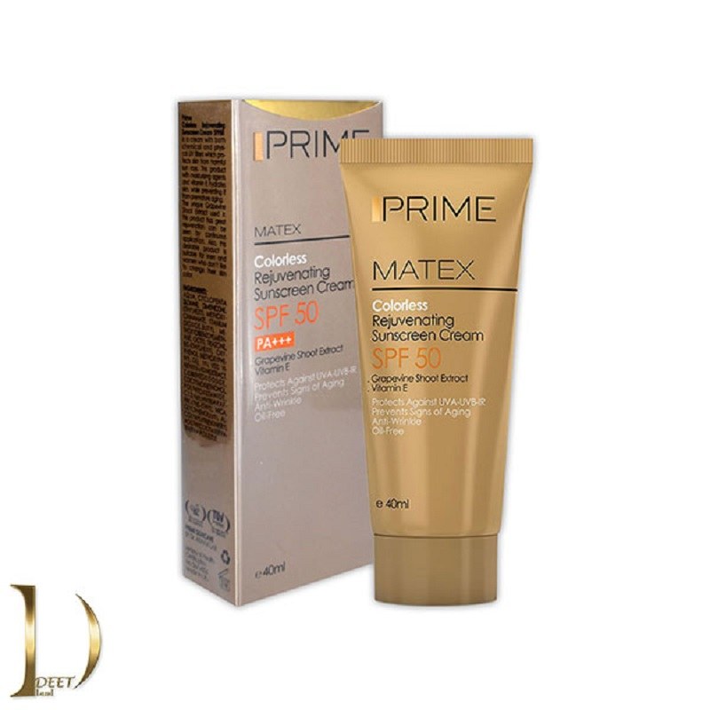 کرم ضد آفتاب فاقد رنگ جوان کننده SPF50 پریم PRIME