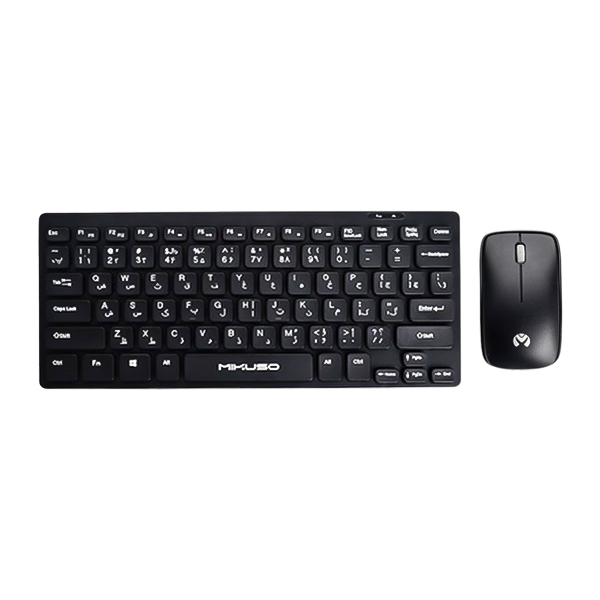 مینی کیبورد و ماوس بی سیم MIKUSO مدل KB-C017