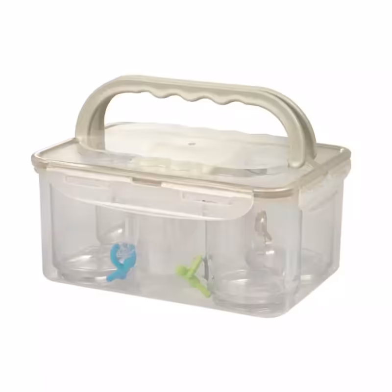 ست چای خوری 4 نفره مسافرتی لیمون کد 17835 رنگ وانیلی