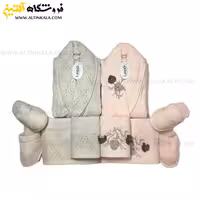 سرویس حوله عروس و داماد 10تکه گلدوزی سه بعدی برند LINDO