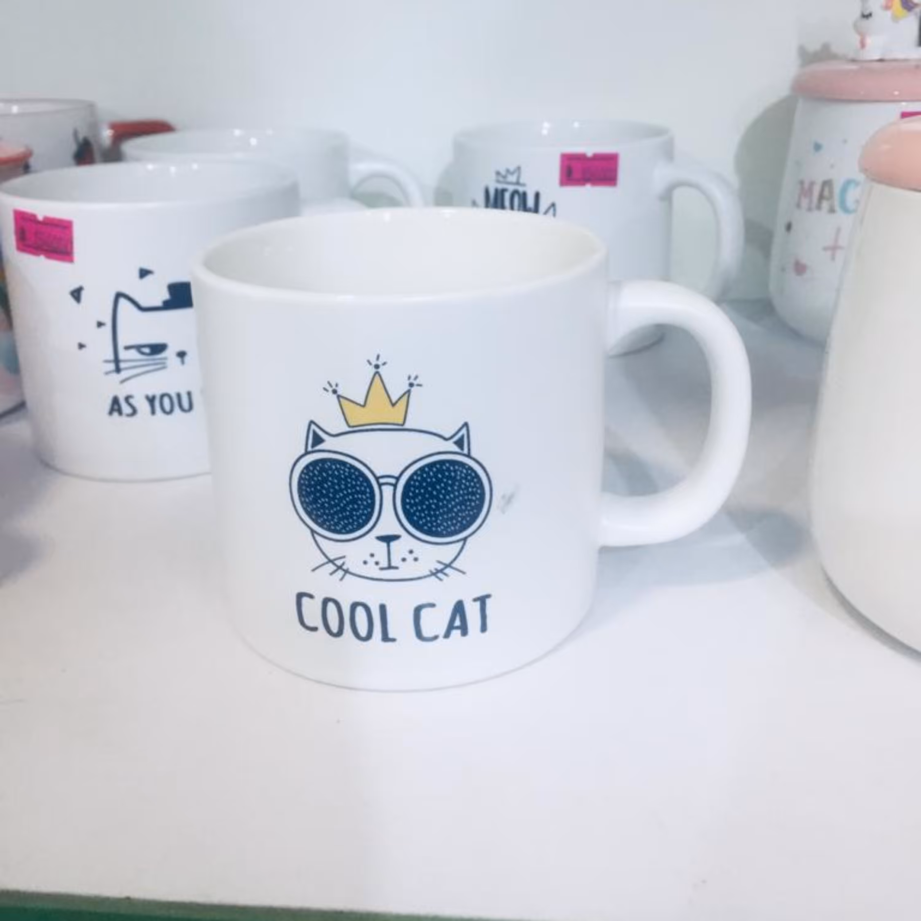 ماگ دسته دار طرح گربه