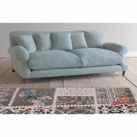 فرش ماشینی ساوین کد 1501 آبی