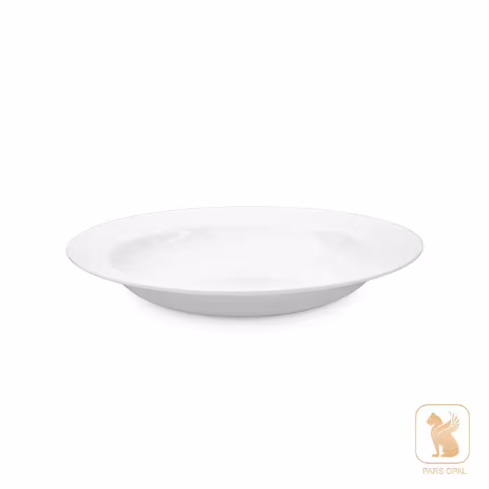 بشقاب خورش خوری سفید هتلی