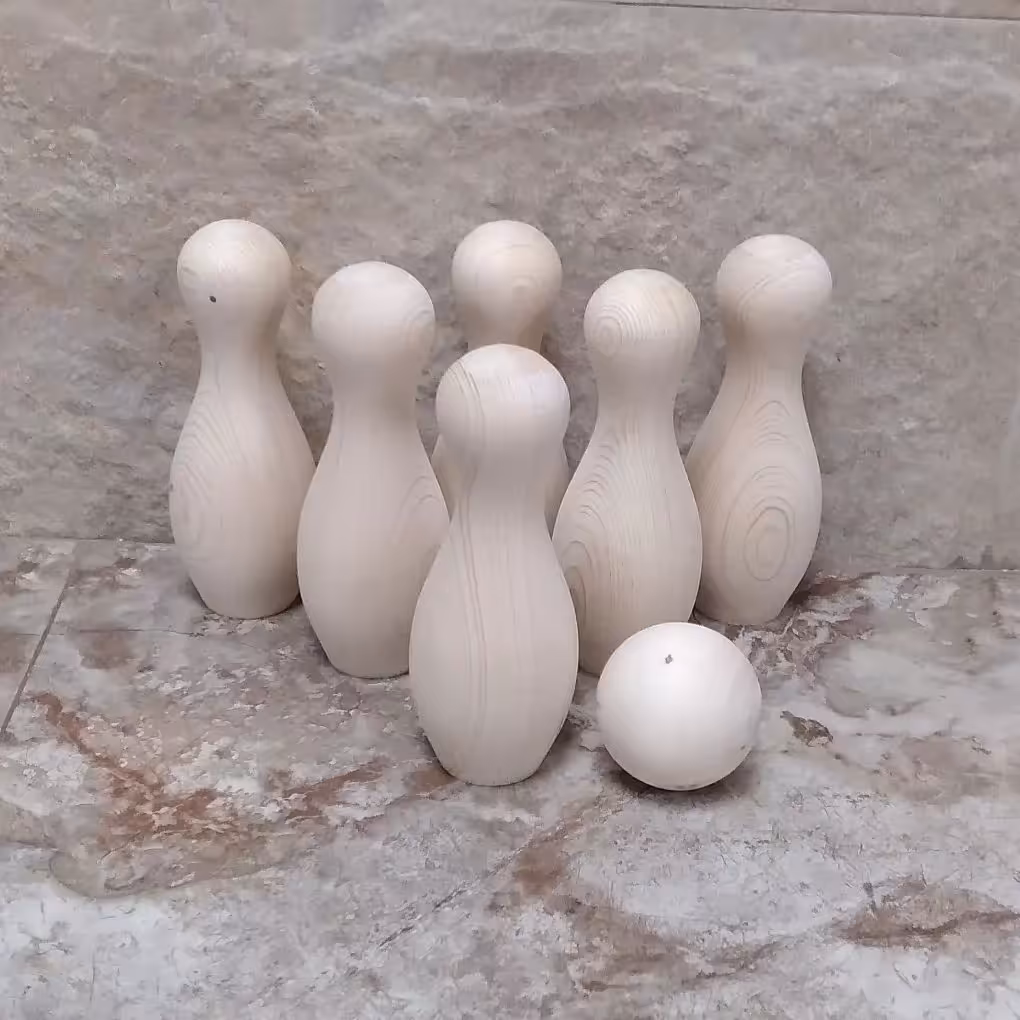 اسباب بازی چوبی بولینگ