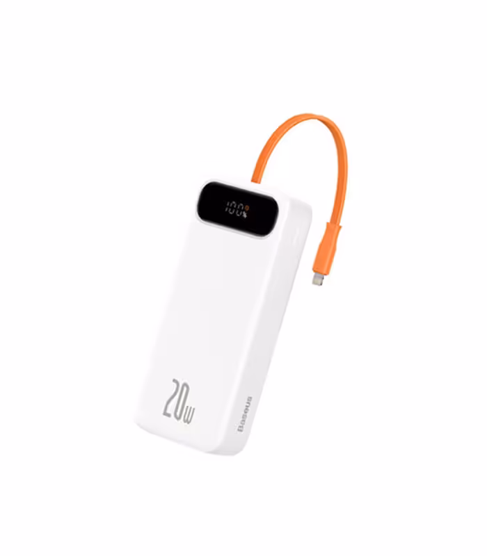 پاوربانک باسئوس مدل Block Digital Display PPBLK-02 با ظرفيت 10000 ميلی آمپر ساعت