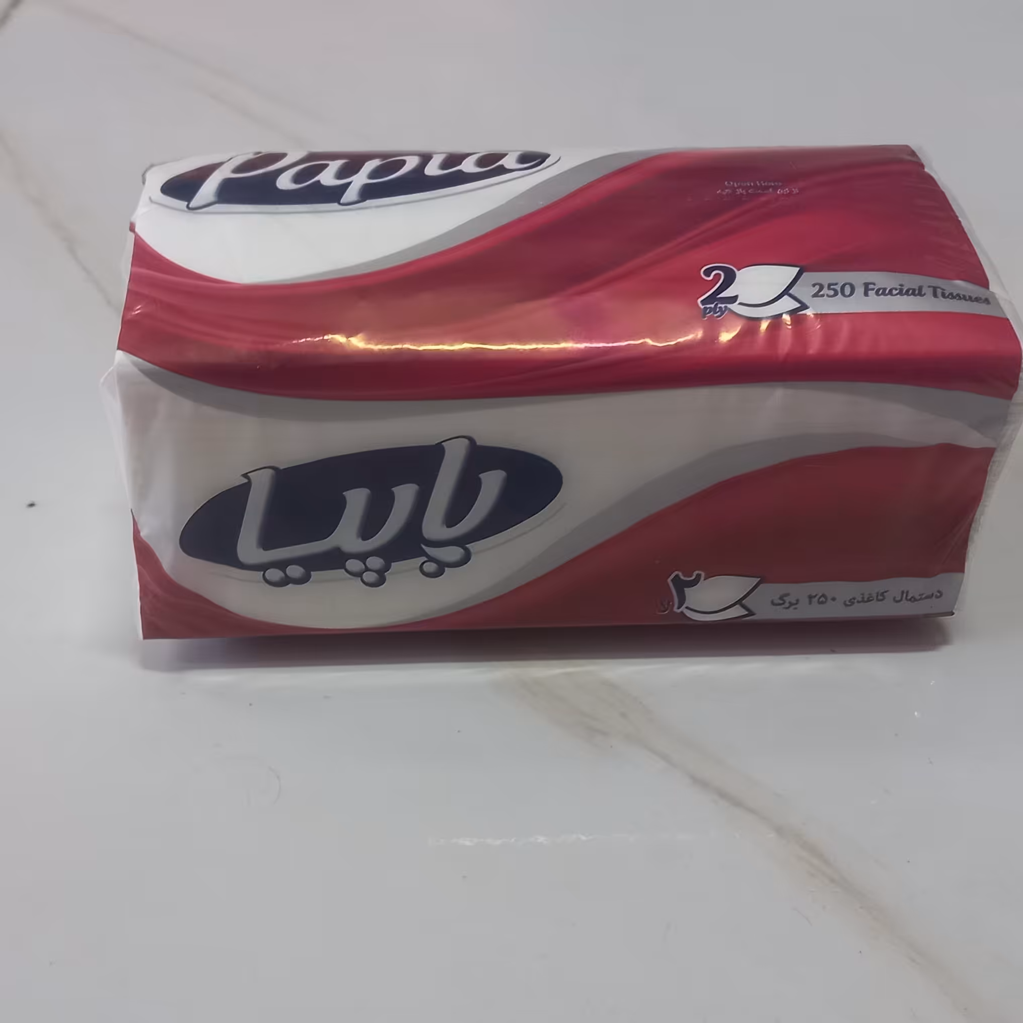 دستمال کاغذی پاپیا 250برگ دو لایه 