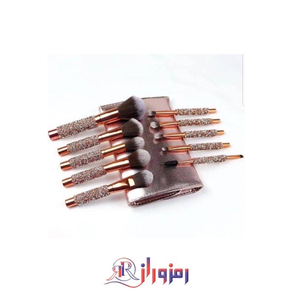 ست براش 10 تکه نگین دار