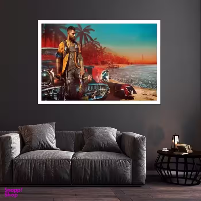 تابلو بکلیت طرح بازی Far Cry مدل قاب شاسی W-s8783