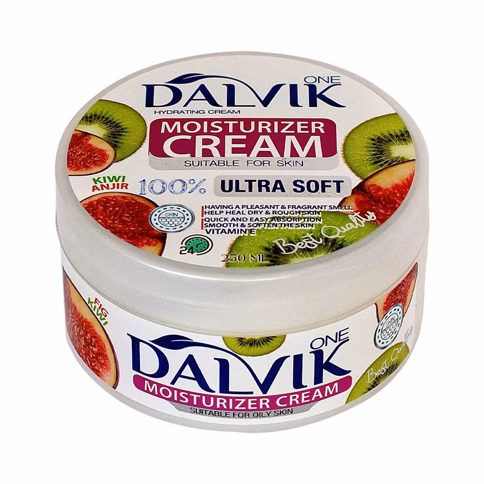 کرم مرطوب کننده دالویک وان مدل انجیر کیوی حجم 250 میلی لیتر