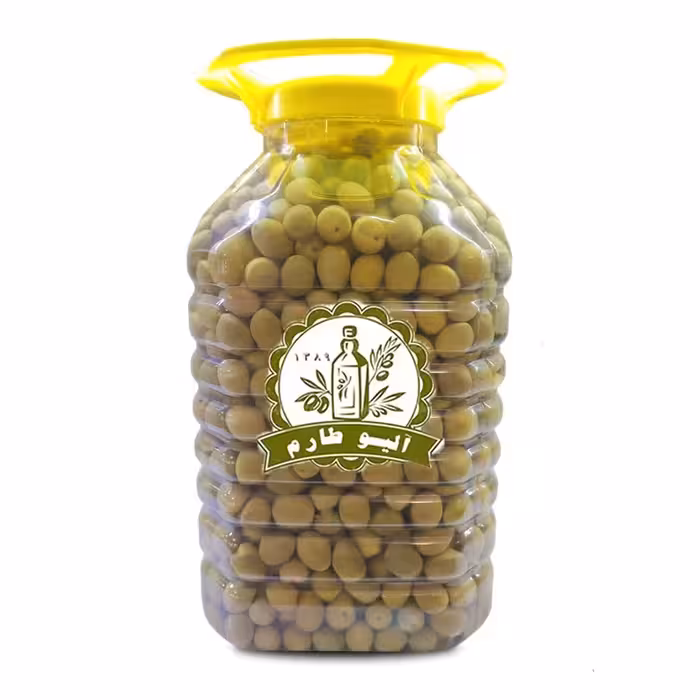 5کیلو زیتون کنسروی سایزویژه اصل طارم ارگانیک چرب روغنی .معطر شده با لیموسنگی و روغن زیتون و ادویه کوهی