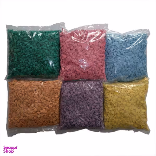 شن رنگی تزیینی مدل 106 وزن 500 گرم 6 عددی