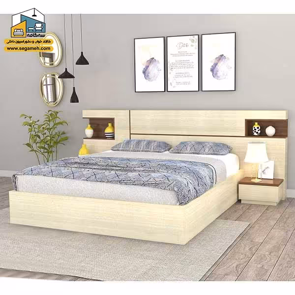 تخت خواب دو نفره BDP75