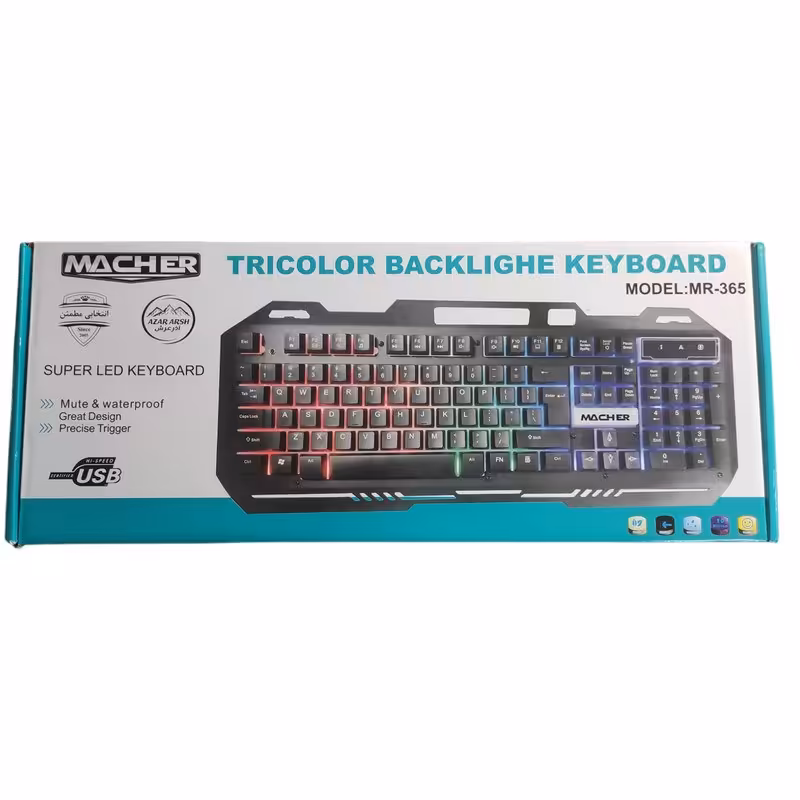 کیبورد گیمینگ Macher MR-365 RGB