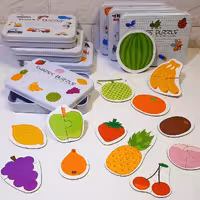 پازل دو تکه چوبی میوه 