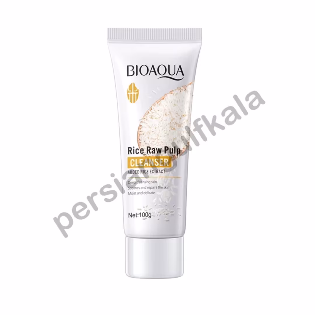 فوم شستشو و سفید کننده عصاره برنج برند BIOAQUA بیوآکوا - 100 گرمی
