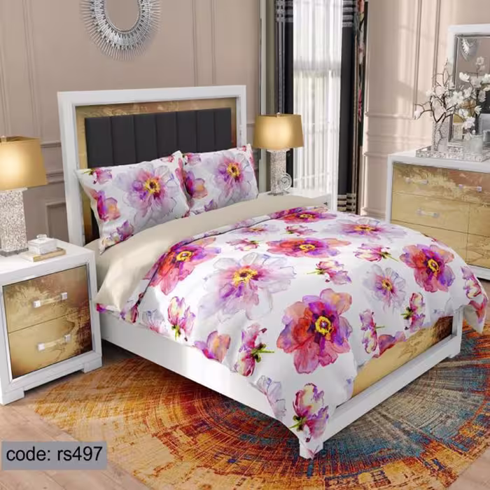 سرویس روتختی 2 نفره تنسل چاپی برندترک لند(Turk Land) rs 497