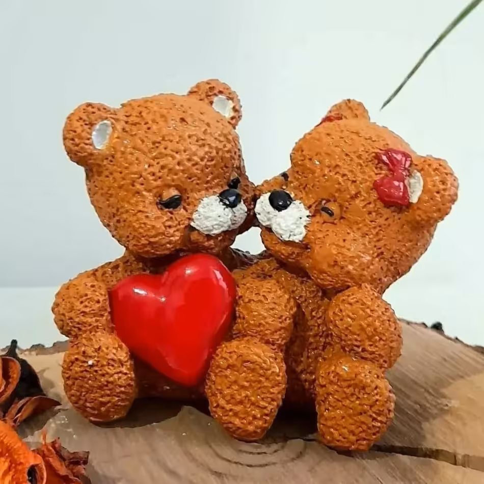 مجسمه خرس دوقلو ولنتاین