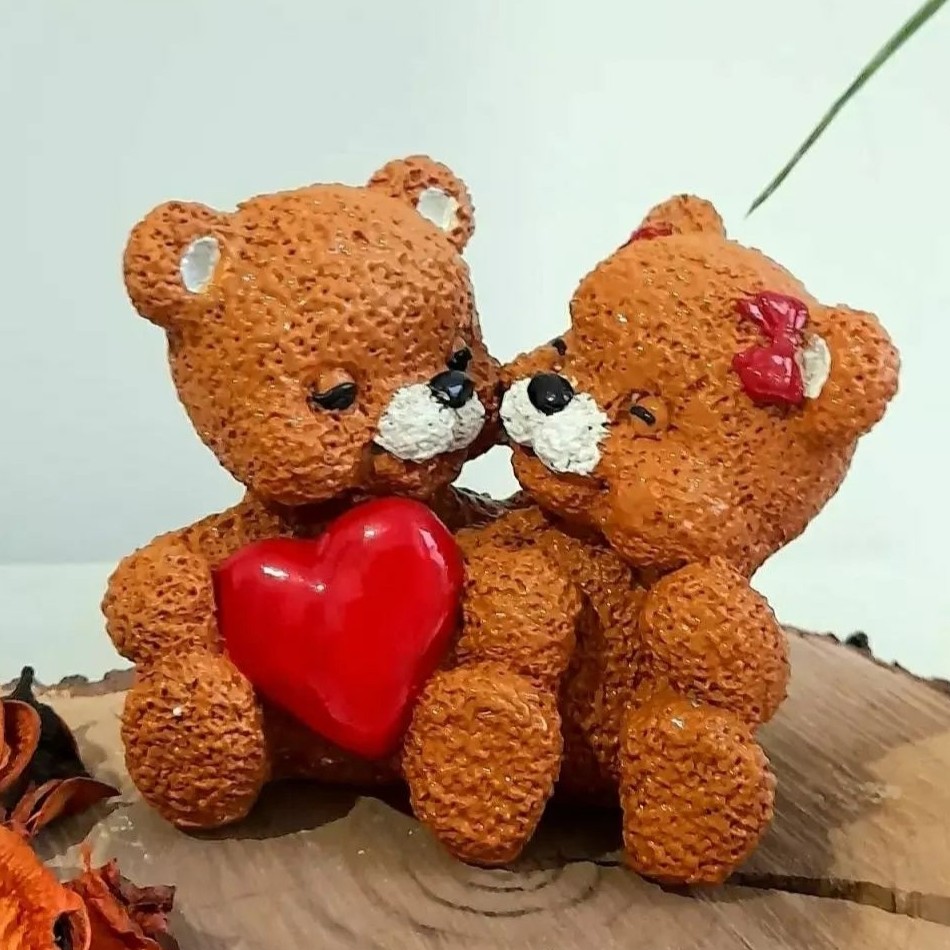 مجسمه خرس دوقلو ولنتاین