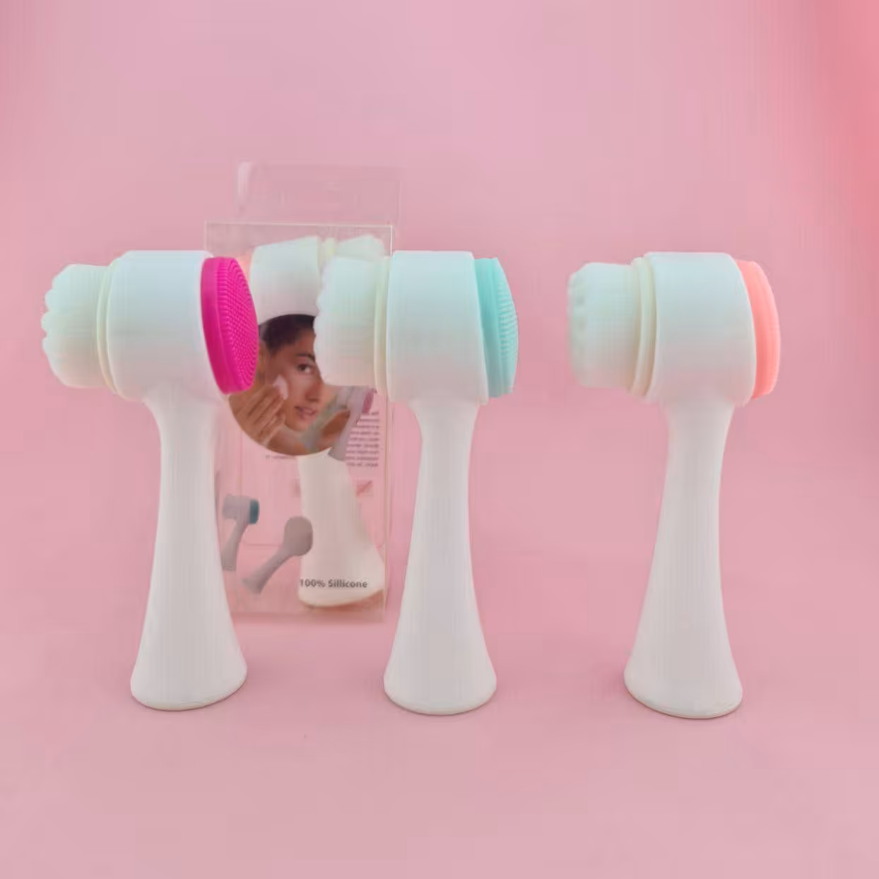 فیس براش چکشی ساده مناسب شستشوی صورت و پاکسازی عمیق پوست