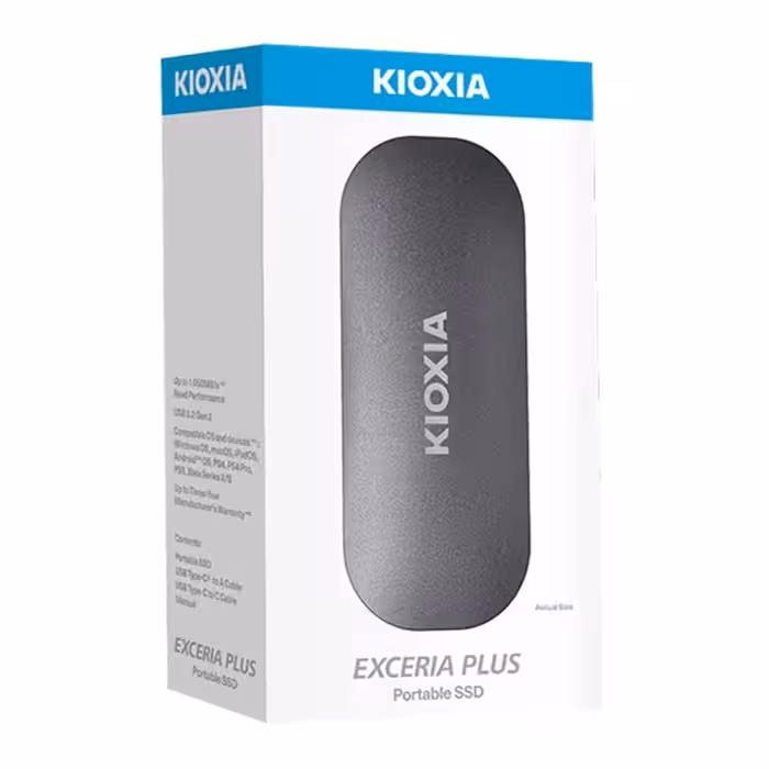 اس اس دی اکسترنال کیوکسیا مدل EXCERIA PLUS Portable ظرفیت 1 ترابایتExternal SSD KIOXIA EXCERIA PLUS 1TB