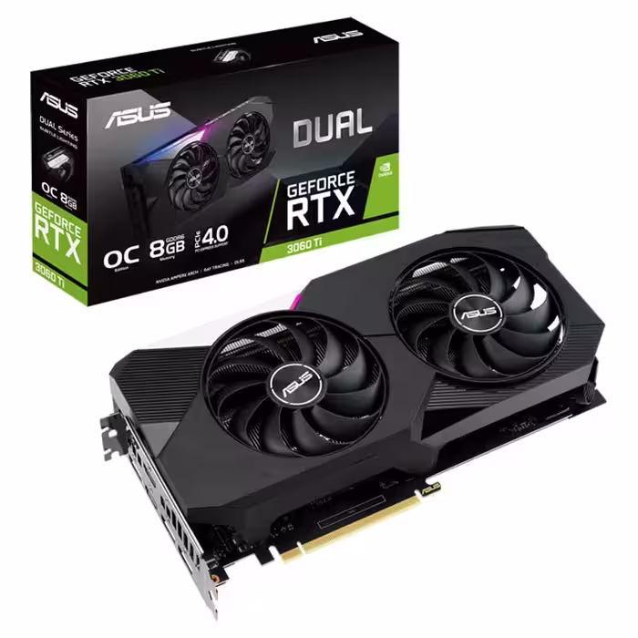کارت گرافیک ایسوس DUAL-RTX3060TI-O8G