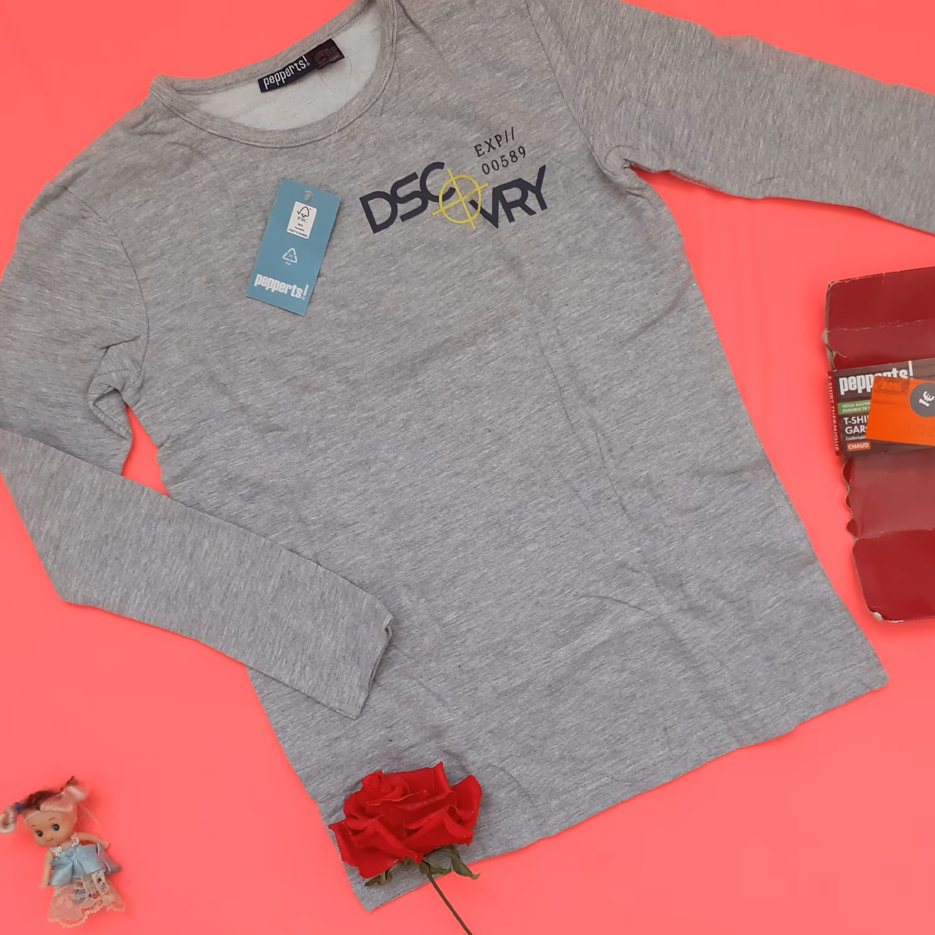 پلیور تو کرکی پسرانه  پپرتس 10 تا 12 سال 