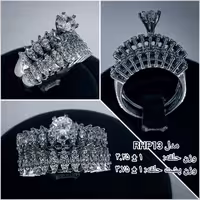 حلقه و پشت حلقه نقره به قیمت تولیدی کد RHP13