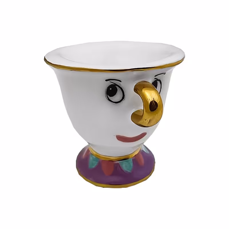 شات قهوه خوری سرامیکی دیو و دلبر طرح دیزنی کد 3459