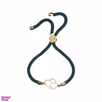 دستبند طلا 18 عیار زنانه آمانژ مدل قلب کد D9622