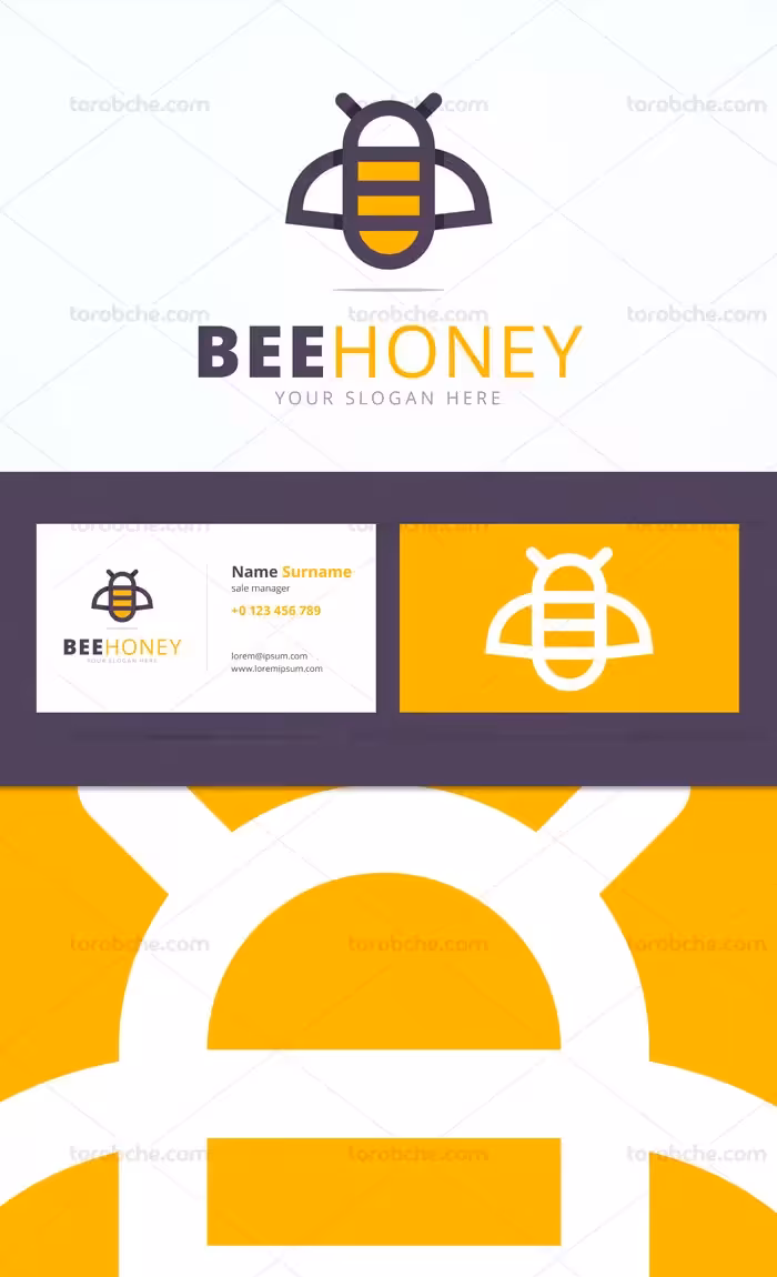 وکتور فلت زنبور عسل | گرافیک با طعم تربچه