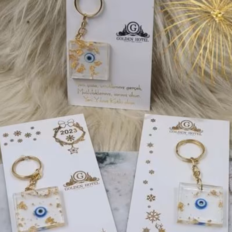 گیفت های چشم نظر در سایز دلخواه بصورت جاکلیدی با حلقه رنگ ثابت