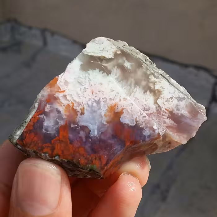 اسلایس سنگ راف عقیق شجر شکوفه هفت رنگ بسیار زیبا و خاص 100 در 100 طبیعی  شاهکار خلقت
کد 12252