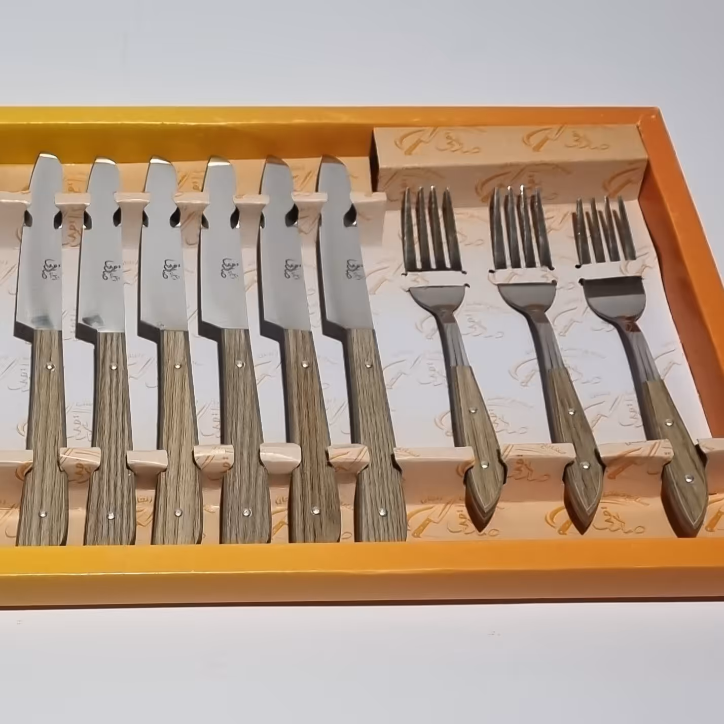 سرویس چاقو و چنگال دسته  کائوچویی